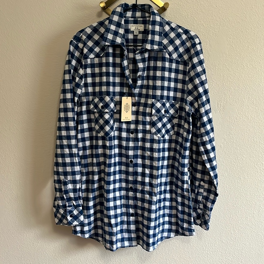 Match Blue and White Checkered Flannel